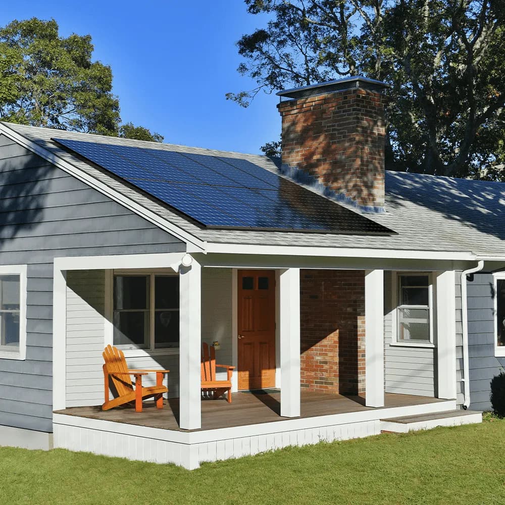 Solar porch installation